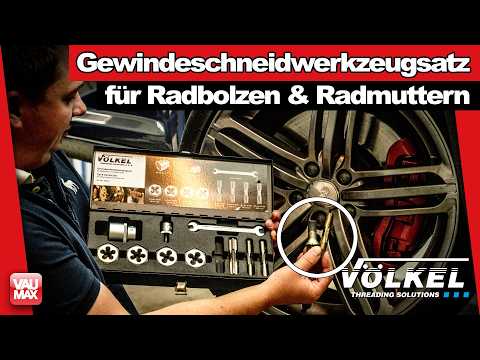 Broken wheel bolt, what to do? How to save your thread! | Völkel cutting tool 48647 tested