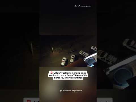 🚨 CONFRONTO: Homem morre após confronto com a Força Tática na Vila Santa Fé, em Pirassununga