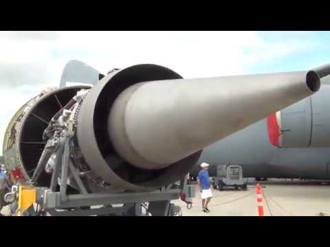 Dover AFB- General Electric CF6 turbofan engine walk-around