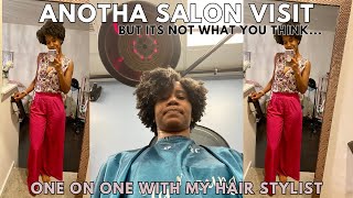 Natural Hair Detox: Week 23 of No Raw Butters & Oils | ANOTHA Salon Visit | Gabrielle Ishell
