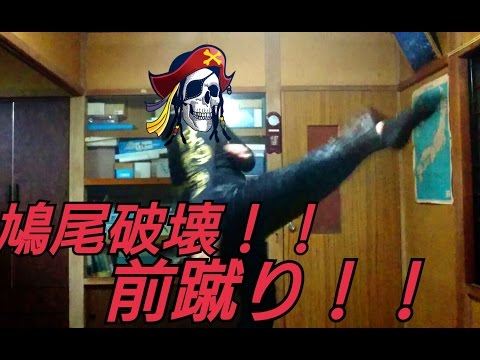 【鳩尾を凹ませろ！前蹴り！】ハヤテ流格闘技