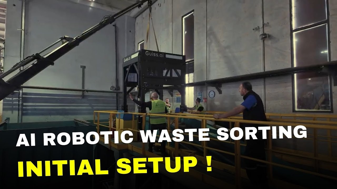 Endüstriyel plastik ayıklamaya yönelik yeni yapay zeka odaklı atık yönetimi çözümünün duyurusu.