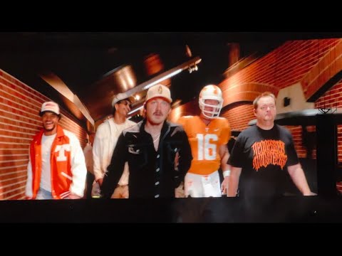 Morgan Wallen Neyland Stadium Walkout With Peyton Manning, Nico Iamaleava, Josh Heupel, Bru McCoy