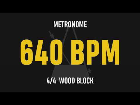 640 BPM 4/4 - Best Metronome (Sound : Wood block)