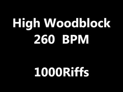 High Woodblock Metronome : 260 BPM - Beats Per Minute