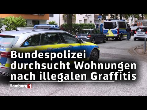 Illegale Graffitis - Berliner Bundespolizei durchsucht Wohnungen in Hamburg