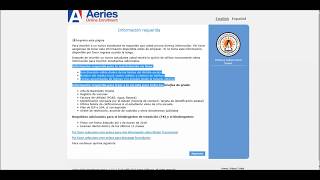 Aeries Instructions in Spanish