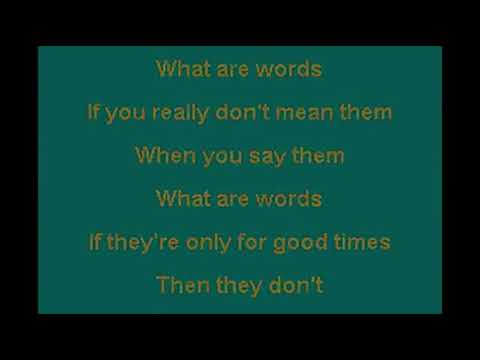 What Are Words Chris Medina Karaoke Lower 5