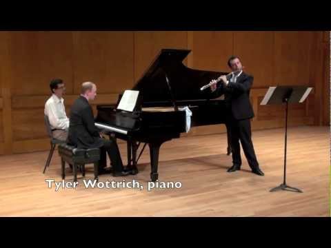 Enrico Sartori, flute, plays Copland 
