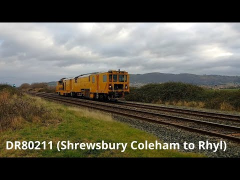 Prestatyn 11.1.2019 - Network Rail Stoneblower DR80211