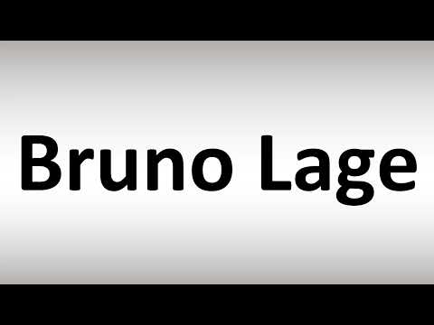 How to Pronounce Bruno Lage