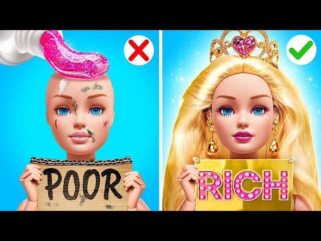 We Adopted a Poor Doll! From Broke to Rich with a Doll Makeover by Ha Hack SDDEFAULT Thumbnail