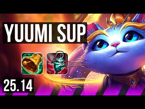 YUUMI & Zeri vs SORAKA & Lucian (SUP) | 0/2/20 | KR Diamond | 25.14