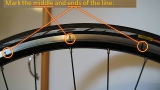 How to straighten a wheel rim on a bicycle