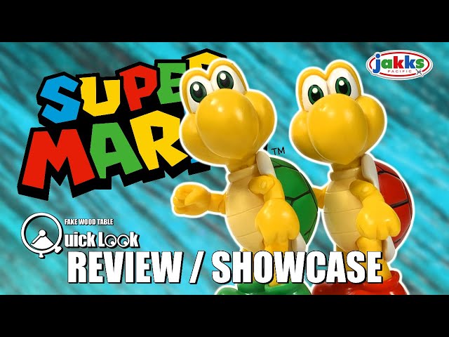 Vídeo relacionado con Nintendo Super Mario - Figura de Koopa Troopa verde de 4 pulgadas con accesorio de bloque de preguntas. A partir de 3 años (con licencia oficial)