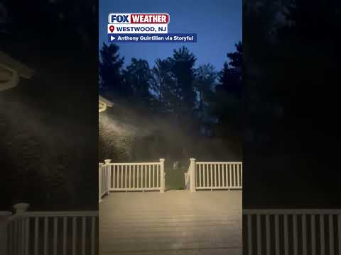 Gusty Winds And Snow Showers Made Their Presence Felt In Westwood, New Jersey, On Sunday