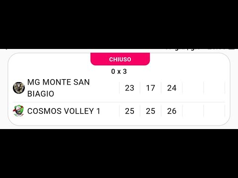 MONTE SAN BIAGIO v/s COSMOS VOLLEY 1