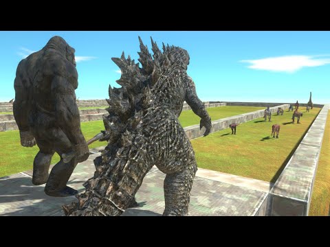 Godzilla and King Kong Death Run Tour - Animal Revolt Battle Simulator