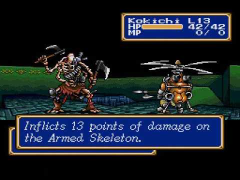 Shining Force Video Walkthrough Part 94 - Battle 8-3 Part 3 (Colossus)