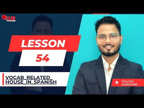 Lesson.54/Learn New words in Spanish related house //घर बैठे घर से संबंधित स्पेनिश शब्द सीखे