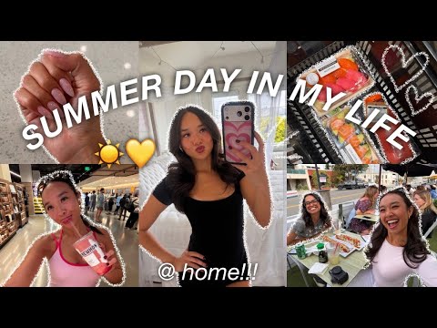 SUMMER day in my life @ HOME ⭐️🩷🪽 