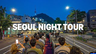 Seoul Night City Tour Bus Panorama Full Video  DDP
