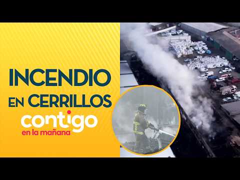 GENERÓ CONTAMINACIÓN: El gran incendio que afectó a Cerrillos - Contigo en la Mañana