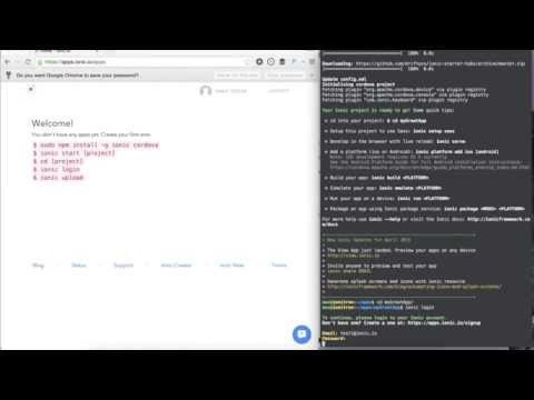 Ionic Io Getting Started