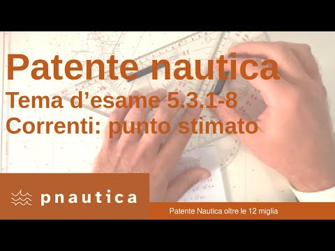 Exam topic 5.3.1-8 n° 50 - currents: estimated point - nautical license correspondence over 12 mi...