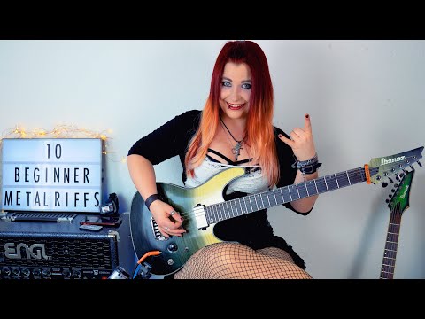 10 EASY Beginner Metal RIFFS