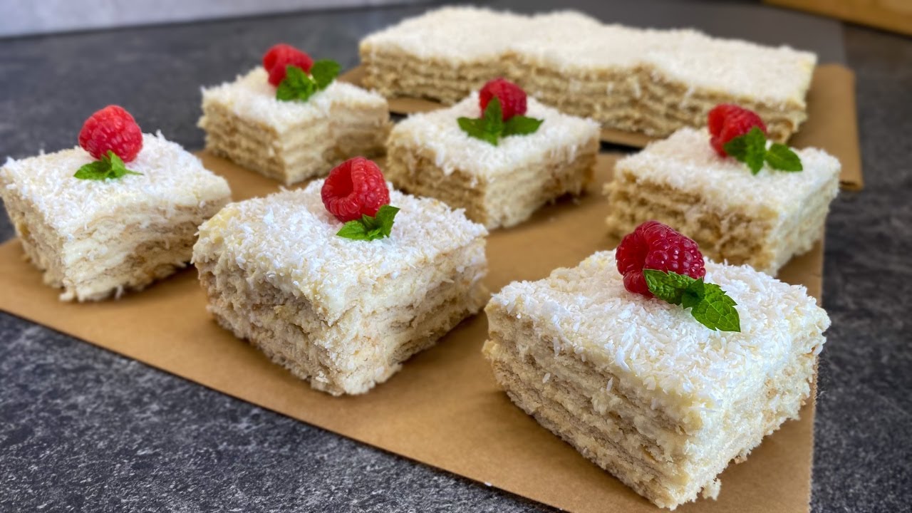 RAFFAELLO-Kuchen ohne Backen - Einfache Rezepte