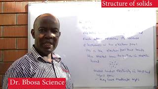 Structure of solids by Dr Bbosa Science