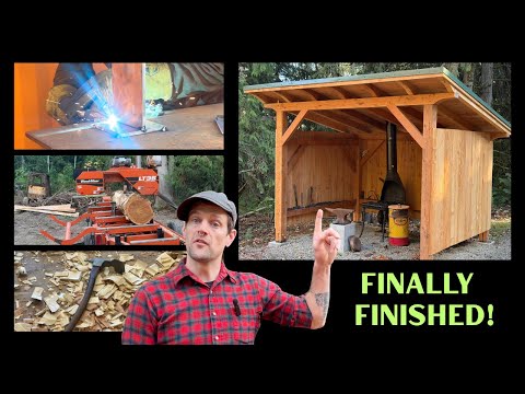 Finally Finished Building My Timber Framed Blacksmith Shop!