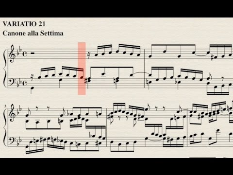 바흐 Bach '골드베르크 변주곡Goldberg Variation' - 악보와 함께 보고 듣기 / 피아노 <키미코 이치카와Kimiko Ichikawa>