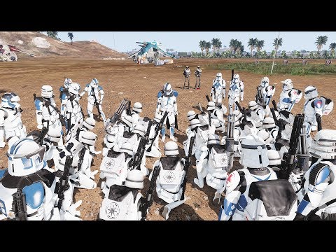 "PLATOON OF SHINIES BEACH ASSAULT!" - STAR WARS Arma 3 501st Legion Shiny Final Test