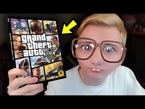 НУБИК ПЕРВЫЙ РАЗ ИГРАЕТ В GTA 5.........