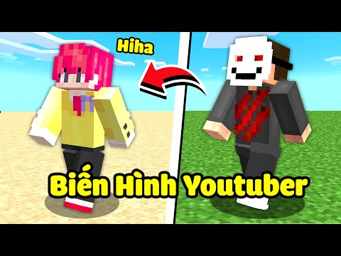 Minecraft, But You Transform Is A Youtuber