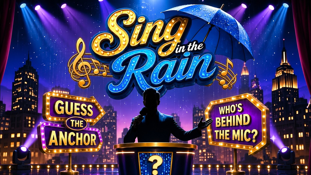 Sing in the Rain Brand-New Musical Game Show – Guess The Anchor! ✨🎤| Media Masons