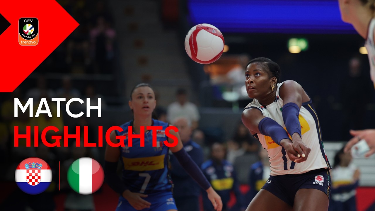 Highlights | CROATIA vs. ITALY | CEV Trendyol Eurovolley 2026 | Women