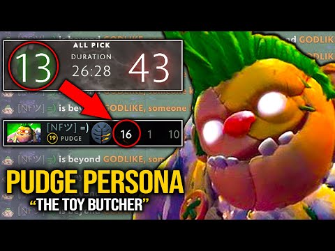 Beyond Godlike! Pudge Persona Has More Kills Than The Whole Enemy Team | Pudge Official