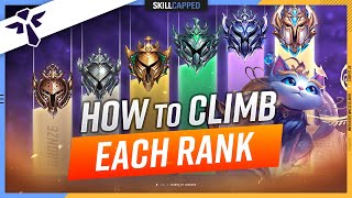 How to CLIMB EACH RANK &amp; ESCAPE YOUR ELO as Support