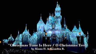 Christmas Time Is Here / O Christmas Tree - acoustic guitar cover - duet with Brandon R.