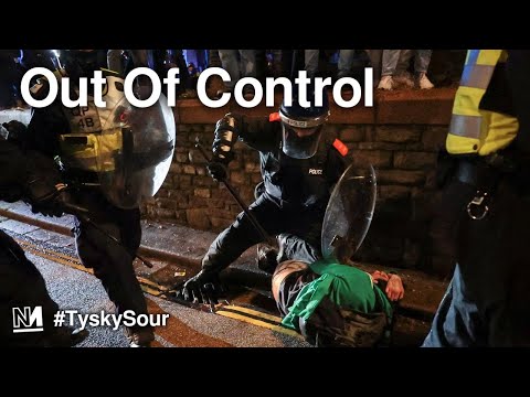 Police Violence at Third Bristol Protest | #TyskySour