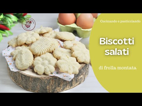 BISCOTTI SALATI DI FROLLA MONTATA😋😋PERFETTI PER APERITIVO E ANTIPASTI 🥂🥂