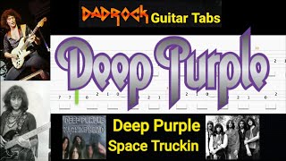 Space Truckin - Deep Purple - Guitar + Bass TABS Lesson