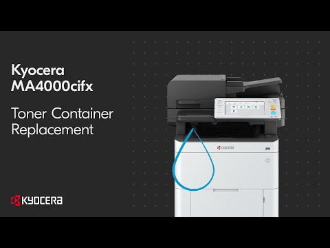 Kyocera MA3500cifx — замена картриджа с тонером