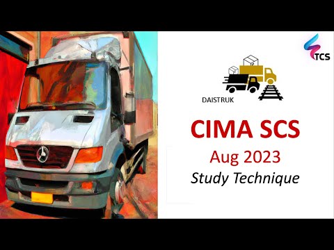 CIMA SCS August 2023 (Daistruk) - Webinar 01: Study Plan