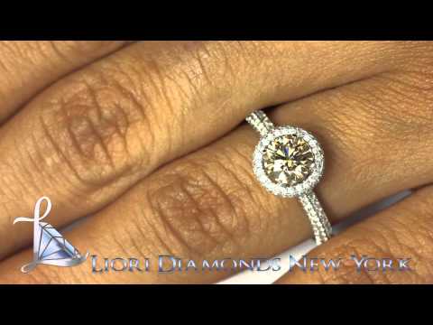 FD-SOLD-023 - 1.52 Carat Natural Fancy Cognac Brown Diamond Engagement Ring 18k White Gold