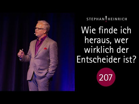 Wie finde ich heraus, wer wirklich der Entscheider ist?