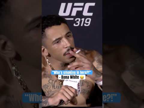 Carlos Prates’ victory cigarette 😭 (via @ufc)